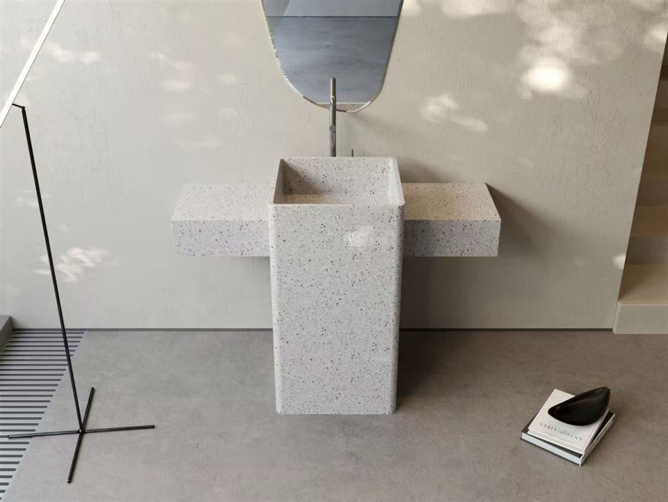 bathroom terrazzo sinks